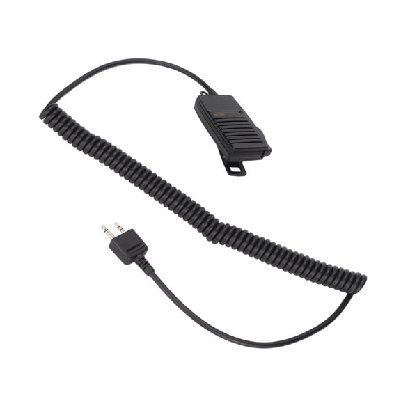 HM46 Handheld 2 Way Radio Walkie Talkie Speaker Microphone for ICOM IC-V8 V82 V85 (1.4 in / 3.6 cm Speaker, Dual Pin, Premium Sound)