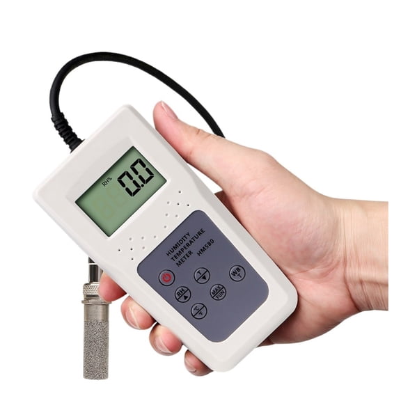 HM580 LCD Display Digital Gas Temperature And Humidity Meter Gas Moisture Meter RH Temperature Measuring Instrument