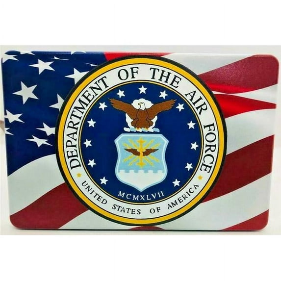 HMC HMC-TH-AMERFLGAIRFORCE-4x6-UV 4 x 6 in. American Air Force Flag UV Resistant Trailer Hitch Cover