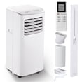 thumbnail image 1 of HMCITY  8500 BTU Portable Air Conditioner,3 In1 AC with Remote Control,Portable AC Cooling Range up to 450 Sq.FT with 24-Hour Timer, Windows kit,Brush,White, 1 of 7