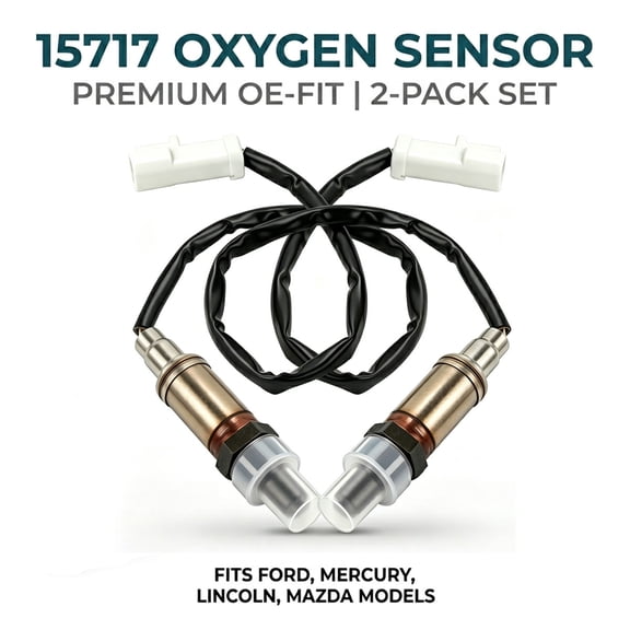 HMCYCI 15717 Oxygen Sensor 2-Pack, Compatible with 1990-2011 Ford F-150 F-250 Ranger Premium O2 Sensor Replacement