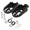 HMCYCI 2X Foot Pegs Pedal Pad Wide Fat Footrest For Kawasaki KX250
