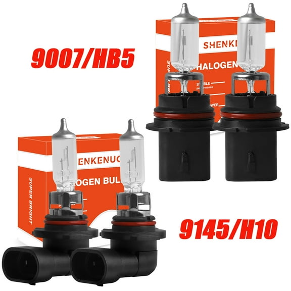 HMCYCI 9007 High&Low+9145 Fog Light for Ford Ranger 2001-2011 Halogen Headlight Bulbs Warm White 4pcs