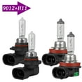 thumbnail image 1 of HMCYCI For Fiat 500L 2014-2020 4x Warm White Halogen Headlight + Fog Light Bulbs Combo Kit 3400K, 1 of 11