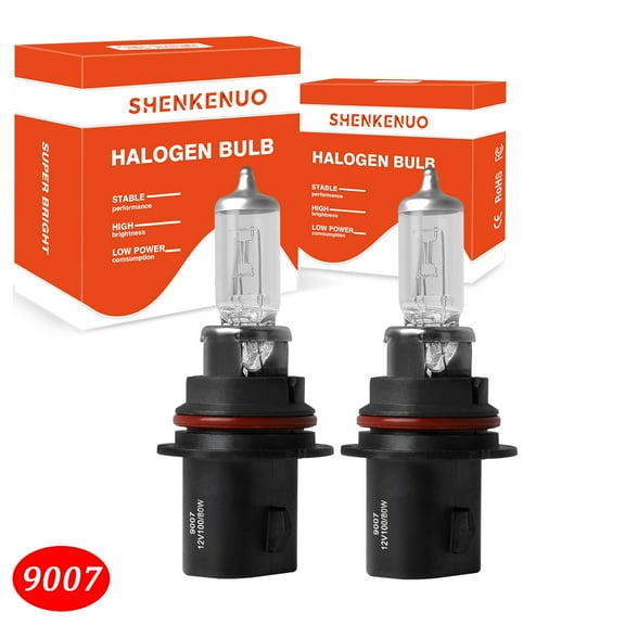 HMCYCI For Mitsubishi Galant 2004-2009 2010 2011 2012 Halogen Headlight Bulbs 9007 HB5 High and Low Beam 2pcs
