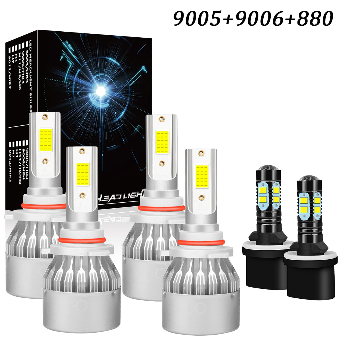 HMCYCI For Nissan Armada 2005-2010 6x LED 9005 9006 880 Headlight Fog ...