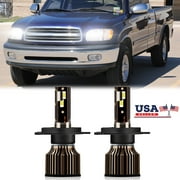 HMCYCI For Toyota Tundra 2000 2001 2002 2003 2004 2005 2006 2014-2021 LED Headlight Bulbs 9003 H4 High and Low Beam 2pcs