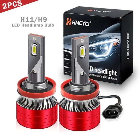 HMCYCI H11 H9 H8 H16 LED Headlight Bulb For Nissan Murano 2015-2018,12000LM - Low Beam Replacement Car Bulbs