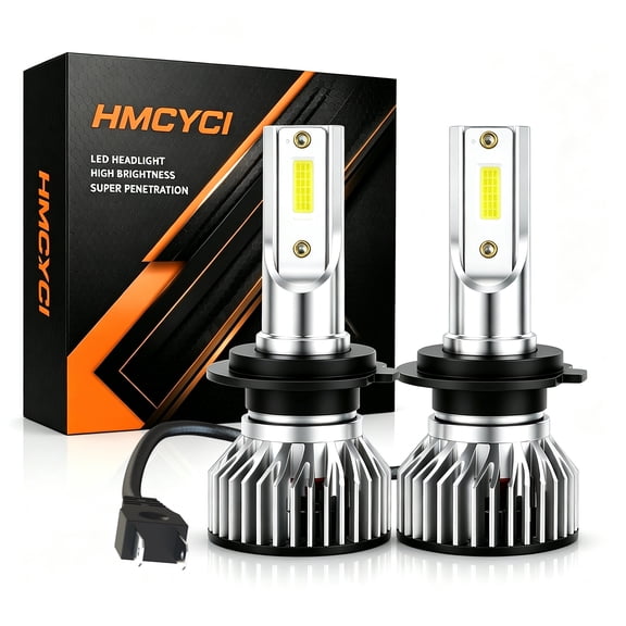 HMCYCI H7 LED Headlight Bulbs High Low Beam for 2009-2016 BMW 328i xDrive 16000LM 2-Pack
