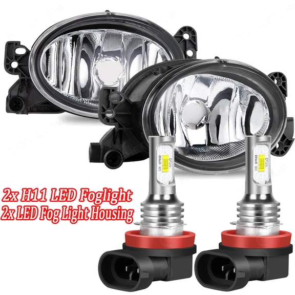 HMCYCI Pair LED Fog Light Lamp For Mercedes Benz X164 GL320 GL450 GL550 2007 2008 2009