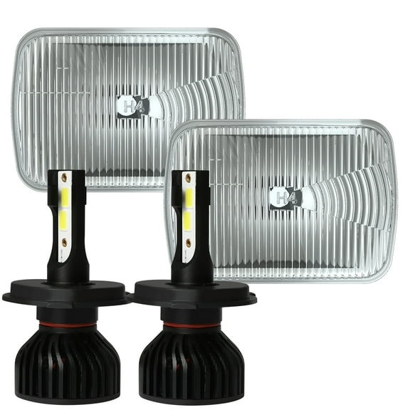 HMCYCI Pair for Chevy Express Cargo Van 1500 2500 3500 Pair 7x6 5x7 LED Headlights High/Low Beam