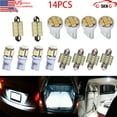 thumbnail image 1 of HMCYCI Toyota Camry White LED Interior Lights Kit fits 2007-2018 Dome, Map 14 Pieces, 1 of 12