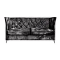 thumbnail image 1 of HMD Aliston Flared Arm 3-Seater Sofa, Shiny Black, 1 of 5