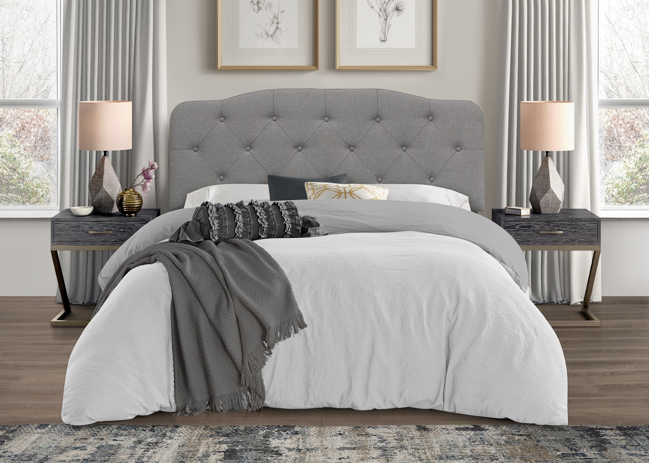 Twin headboard grey online