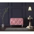 thumbnail image 1 of Home Design Bodhi Upholstered 30" Flip Top Storage Bench with Diamond Tufted Velvet Seat, Spacious Hidden Storage, and Multi-Purpose Rectangular Design for Bedroom or Living Room, Pink, 1 of 5