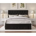thumbnail image 1 of HMD Deborah Full Tufted Upholstered Storage Panel Bed, Black, 1 of 3