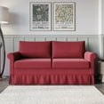 thumbnail image 1 of Home Design Devon Rolled Arm 3-Seater Sofa with Skirted Base and Rectangular Cushion Back, Traditional Upholstered Living Room Seating, 1 of 4