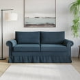 thumbnail image 1 of Home Design Emerson Rolled Arm 3-Seater Sofa, Upholstered with Nailhead Trim, Classic Blue Fabric, 1 of 8