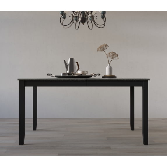 HMD Ethan Dining Table, Gray/Black