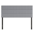 thumbnail image 1 of Home Design Etta Full Upholstered Headboard with Channel Tufting and Foam Padding, Gray, Easy assembly, 1 of 6