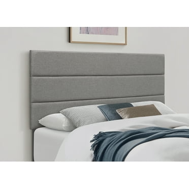 Home Design Etta Twin Upholstered Headboard, Gray