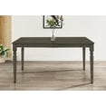 thumbnail image 1 of Home Design Franklin Rectangular Dining Table with Middle Divided Top, Turned Legs, Classic Style, Durable Construction, Taupe Finish, Easy Assembly, 1 of 4