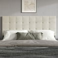 thumbnail image 1 of Home Design Ida King Upholstered Transitional Adjustable Headboard With Button Tufted For Adult, Grey, 1 of 7