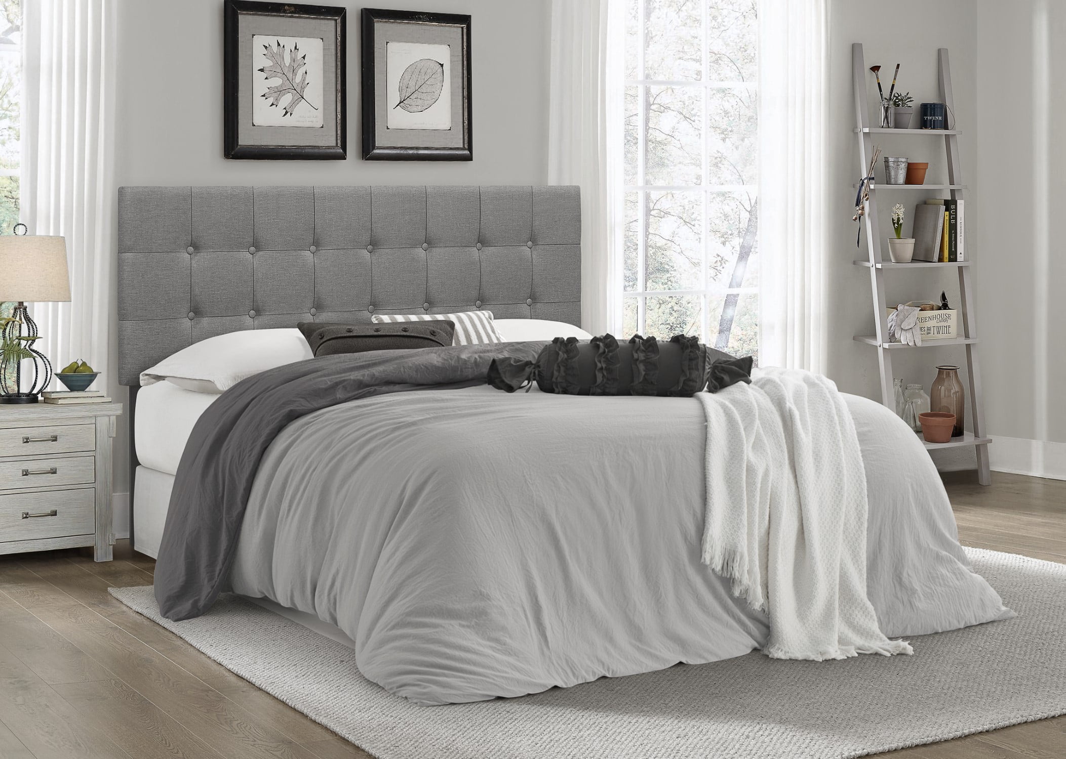 Baxton Studio Kirchem Upholstered Full White Headboard Walmart Baxton studio kirchem upholstered full white headboard walmart