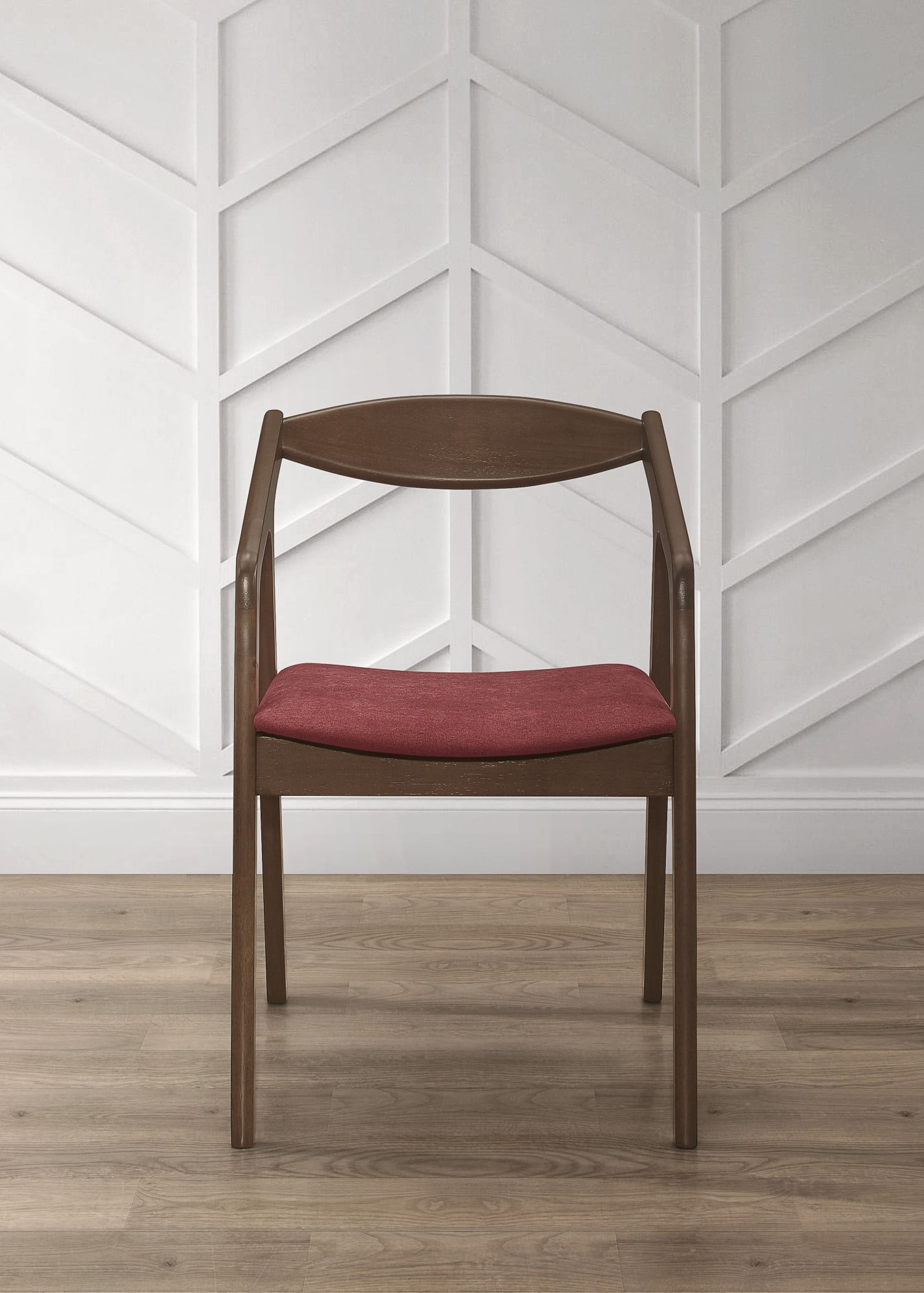 HMD Joplin Dining Chair (Set of 6), Red/Brown
