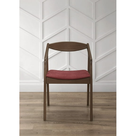 HMD Joplin Dining Chair (Set of 6), Red/Brown