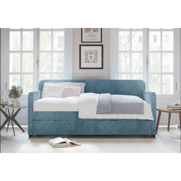 Home Design Melissa Twin Upholstered Daybed with Trundle