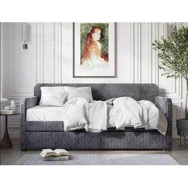 Home Design Melissa Twin Upholstered Daybed with Trundle