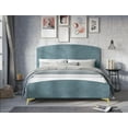 thumbnail image 1 of HMD Waylon King Upholstered Panel Bed, Blue, 1 of 5