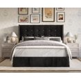 thumbnail image 1 of HMD Wilie Queen Tufted Upholstered Platform Bed, Black, 1 of 5