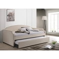 thumbnail image 1 of HMD Yamna Upholstered Twin Daybed with Trundle, Beige, 1 of 3