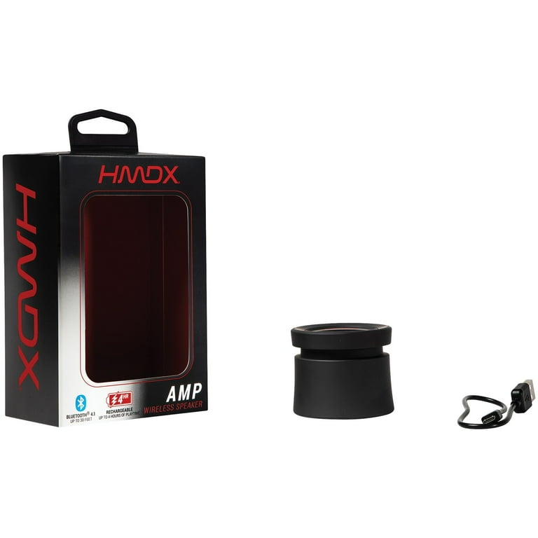 HMDX Audio Portable Bluetooth Speaker, Black, HX-P110BK