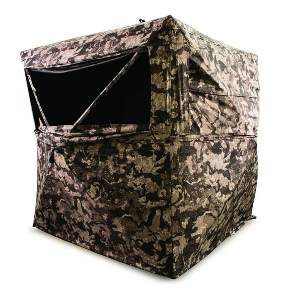 HME 3-Person Hub Ground Blind Cervidae Camo