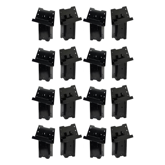 HME 4 x 4 Wood Post Elevated Hunting Blind Steel Post Brackets, (16