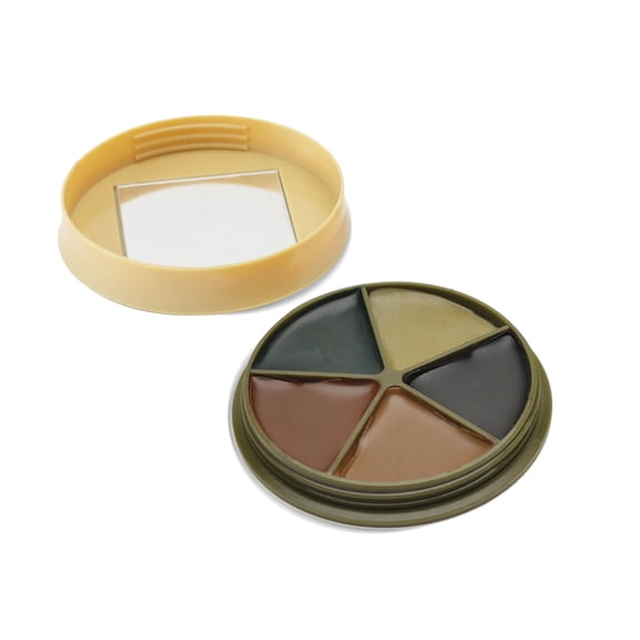 HME 5 Color Camo Face Paint Kit with Mirror