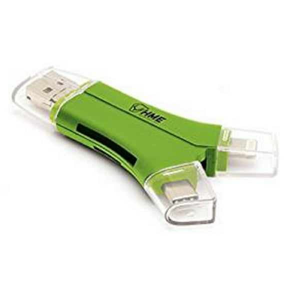HME HMEQMCR 4-in-1 SD Card Reader IOS and Android