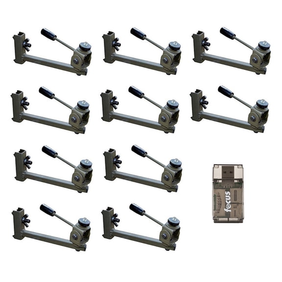 HME Products Better Trail Camera Holder 10-Pack: Screws Into Trees, Rotates 360 Degrees, Tilts Up and Down