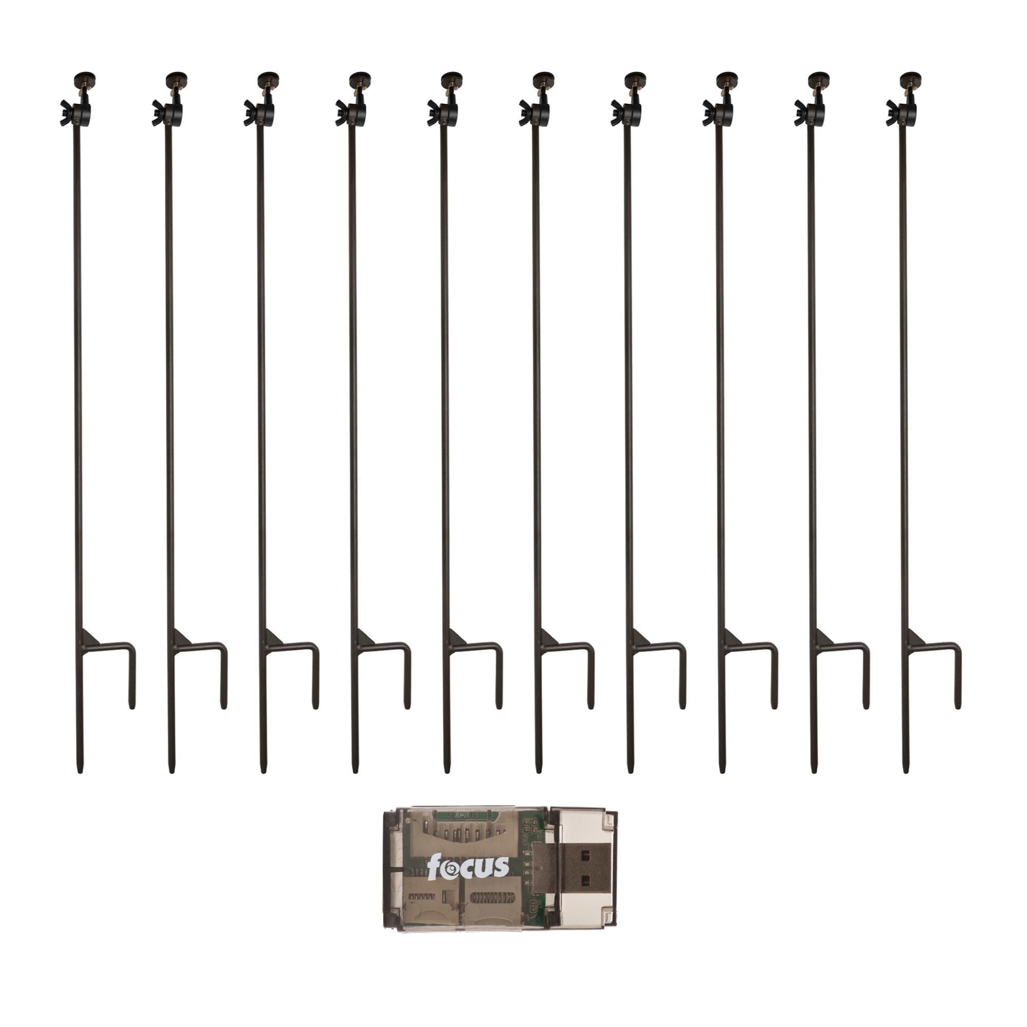 HME Products Trail Camera Holder Posts (10 Pack Bundle), Universal Mounts