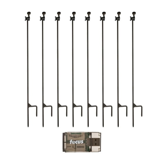 HME Products Trail Camera Holder Posts (8 Pack), Universal Mounts for Trail Cams