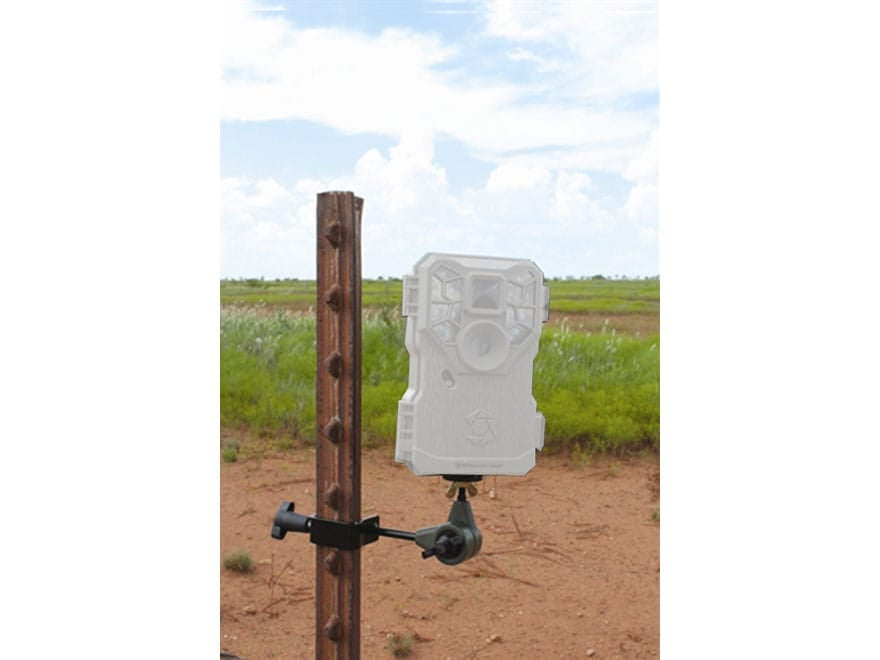 HME Game Hunting T-Post Trail Camera Mount Holder with Pans/Tilts ...