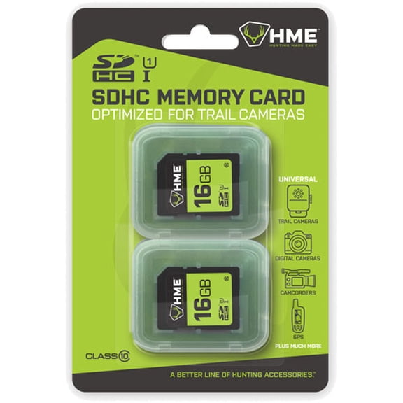 HME Trail Camera SD Card Bundle - 16 GB - 2 Pack