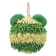 thumbnail image 1 of REGALWOVEN 1 Pc Fuzzy Ball Hand Towels for Bathroom, Soft Absorbent Chenille Green 7" x 7", 1 of 4