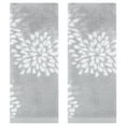 thumbnail image 1 of REGALWOVEN Cartoon Patten Hand Towels, Cotton Absorbent Soft Decorative Hand Towel for Bathroom 14 x 30 Inch Grey 2-Piece, 1 of 4