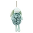 thumbnail image 1 of REGALWOVEN Chenille Hand Towels 1 Pc, Cute Cartoon Rabbit Shape Fuzzy Ball Hand Towel, Soft Absorbent Decorative Towel for Bathroom Green 6" x 14", 1 of 4