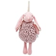 thumbnail image 1 of REGALWOVEN Chenille Hand Towels 1 Pc, Cute Cartoon Rabbit Shape Fuzzy Ball Hand Towel, Soft Absorbent Decorative Towel for Bathroom Pink 6" x 14", 1 of 4