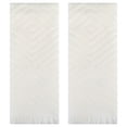 thumbnail image 1 of REGALWOVEN Cotton Hand Towels for Bathroom Set of 2, Geometric Patterns Turkish Towels, Soft and Absorbent Decorative Hand Towel Beige 13" x 29", 1 of 3